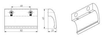 РУЧКА РУЧКА ЗАЩЕЛКА БАЛКОН DELUX ГРАФИТ ПОДВИЖНАЯ