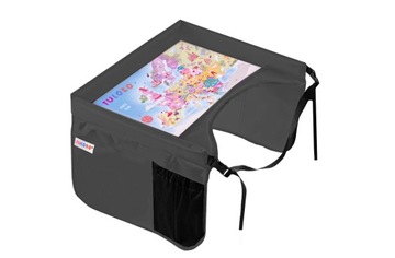 Stolik Podróżny dla Dzieci Dziecka Bezpieczny TULOKO 45 x 6 cm SZARY XXL