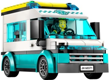 Klocki Lego City 60371 Samochód Karetka Szpital Auto NOWY