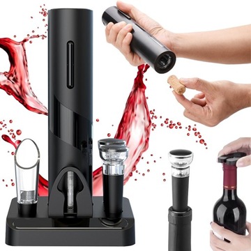 Электрическая открывалка для вина + пробка + наливное устройство Wine SET Штопор
