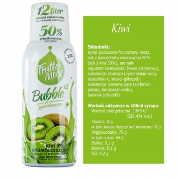 Сироп для газировки FruttaMax KIWI карбонизатор 500 мл на 12 л