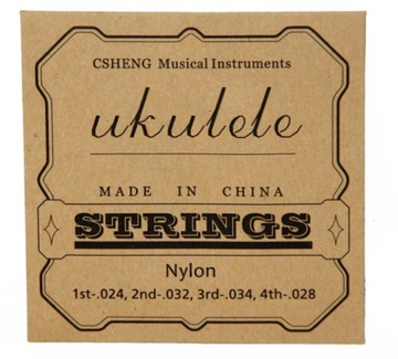 Struny do Ukulele Sopranowego i Koncertowego - TRWAŁE