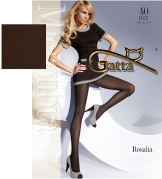 Gatta ROSALIA 40den rajstopy microfibra moka 3