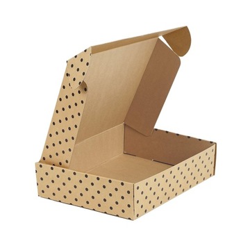 Pudełko Fasonowe w Czarne Kropki D 39x18x12 cm