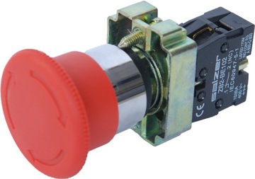 PRZYCISK STERUJĄCY GRZYBEK AWARYJNY XB2 BS542