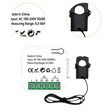 Inteligentny licznik energii Przetwornik prądu Wielofunkcyjny Praktyczny 1 kanał