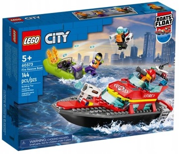 LEGO CITY МОТОРНАЯ ЛОДКА ПОЖАРНАЯ ЛОДКА 60373 НАБОР «ПОЖАРНАЯ БРИТАНИЯ»