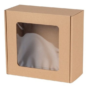 Pudełko z okienkiem na prezent Dzień Matki karton do prezentów 20x20x10cm