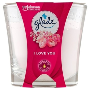 Walentynki Świeczka zapachowa Glade SC Johnson 129g