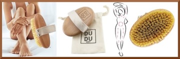DUDU BODY Naturalna szczotka masaż ciała na sucho