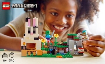 ПОДАРОЧНЫЙ НАБОР LEGO MINECRAFT RABBIT FARM RABBITS MINECRAFT BLOCK