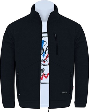 SUPER BLUZA MĘSKA FR/TZ ROZPINANA XXL czar. OKAZJA