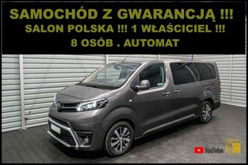 Toyota Proace II Furgon Medium 2.0 D-4D 177KM 2018 Toyota ProAce VIP AUTOMAT + 8 osób + Salon POLSKA