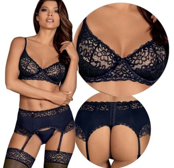 Sexy komplet z PASEM STANIK na DUŻY BIUST+Stringi