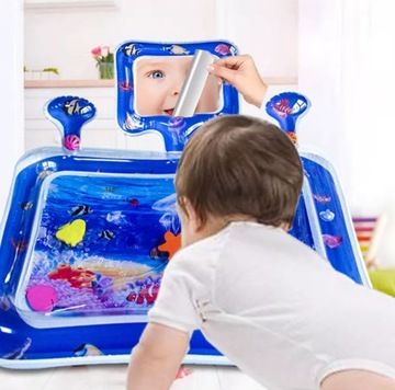 Надувной сенсорный коврик WATER MAT XXL для малышей