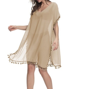 ПАРЕО ПЛЯЖНАЯ ТУНИКА С БАХОЙ ЛЕТНЯЯ