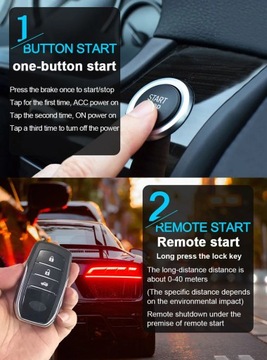 Zestaw do zdalnego uruchamiania samochodu i zatrzymywania Bluetooth