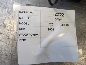 Waku pompa, vacum BMW 320 2,0TD 04T202/0034
