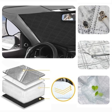 КРЫШКА ПРОТИВООБРОЗНЫЙ КОВрик ДЛЯ ВЕТРОВОГО СТЕКЛА, МАГНИТНАЯ СОЛНЕЧНАЯ