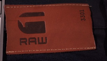 G-STAR spodnie TAPERED regular NAVY jeans RAW _ W34 L32