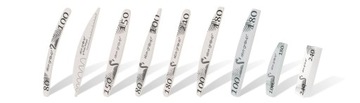 Пилочка для ногтей Aba Group Crescent 100/180 Standard 100 шт. Серая