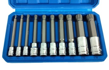 НАБОР ДЛИННЫХ НАСАДОК SPLINE M4-M18