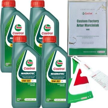 CASTROL MAGNATEC 5W30 C3 4L BMW LL-04 RN0700 RN0710 + ZAWIESZKA