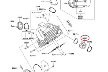 ВПУСКНАЯ ТРУБА KAWASAKI KVF 360 PRAIRE 03-13