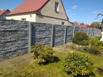 Бетонный забор, бетонные плиты, плиты для забора, H215см