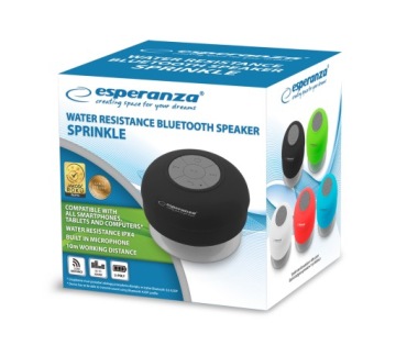 ESPERANZA BT SPEAKER ВОДОНЕПРОНИЦАЕМЫЙ SPRINKLE WHITE