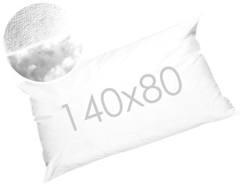 Poduszka 80x140 wkład 140x80 bardzo duża poduszka dla śpiących na boku REM