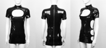 ЖЕНСКИЙ КОСТЮМ ПЛАТЬЕ ЧЕРНЫЙ МИНИ СЕКСУАЛЬНЫЙ НАРЯД 3XL