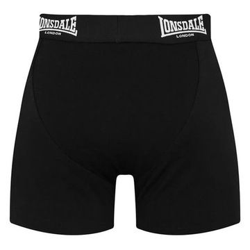 2x Bokserki czarne LONSDALE męskie w pudełku, Rozmiar 4XL