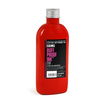 Tusz GROG Buff Proof Ink - 200 ml - splatter red