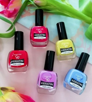 Кератиновый лак для ногтей Golden Rose Keratin 81