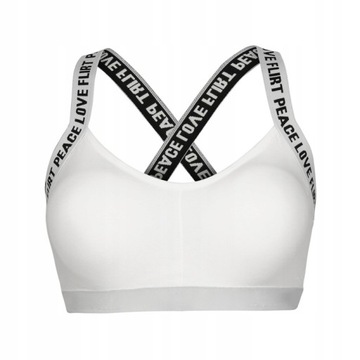 SPORTS BRA TOP бюстгальтер с надписями PUSH UP