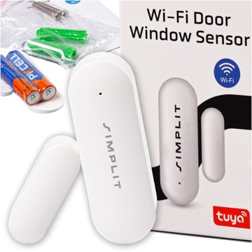 CZUJNIK OTWARCIA DRZWI OKNA ALARM WIFI SIMPLIT