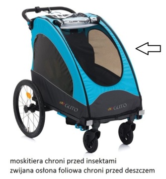 GUTO Велосипедный прицеп JOGGER 3в1 ALU PRO