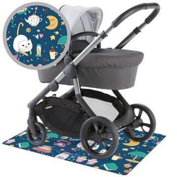 Коврики для детских колясок 100х70см, защита пола.