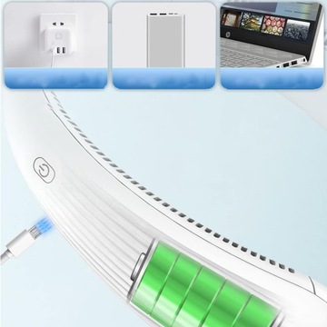 ПОРТАТИВНЫЙ ШЕЙНЫЙ ВЕНТИЛЯТОР ЛЕТНИЙ ПУТЕШЕСТВЕННЫЙ ВЕНТИЛЯТОР 3000 МАЧ