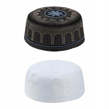 2x Muslim men's prayer hats