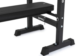 Прямая тренировочная скамья, регулируемые стойки Zipro.