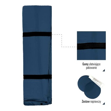 Большой самонадувающийся коврик, двуспальный коврик, с подушкой 186x130x3 см