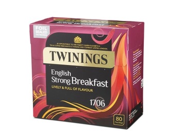 Twinings ENGLISH STRONG BREAKFAST 4x80 Herbata UK