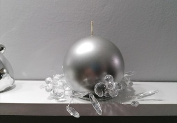 Рождественское украшение свечей