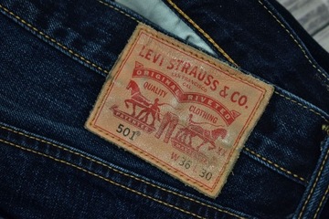 LEVIS 501 Męskie Spodnie Jeansowe Jeansy W36 L30