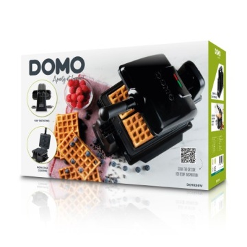 Роторная вафельница DOMO DO9224W, вафли 4x7