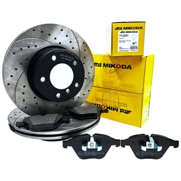 Tarcze Klocki MIKODA BMW E90 E91 E92 E93 Przód 312