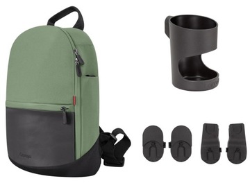 WÓZEK CARRELLO OMEGA AVIONAUT COSMO 3w1 ADAPTERY kol. PERFECT GREEN