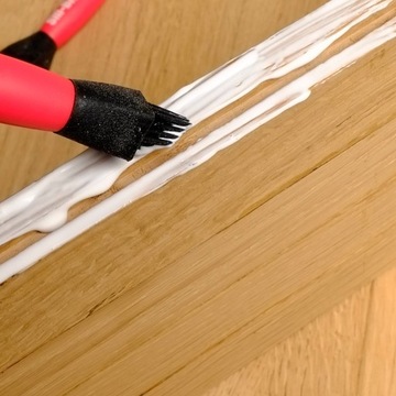 Zestaw do klejenia tacka pędzelki grzebień silikon do nakładania kleju